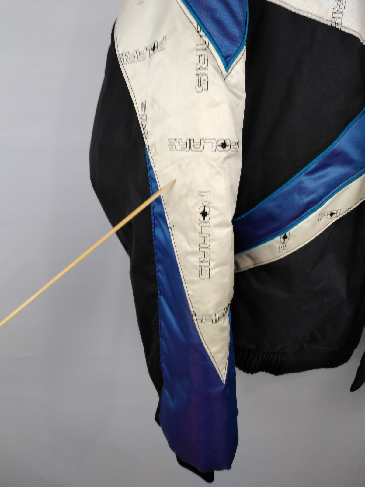 Polaris Mens Indy Coat Jacket Blue Black White Size Medium Tall