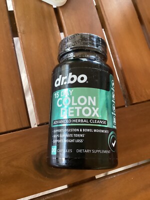 DR. BO Colon Cleanser Detox for Weight Flush - 15 Day 30 Capsules 3/26