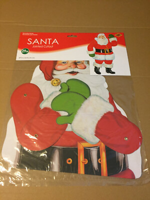CHRISTMAS BEISTLE RETRO LARGE JOINTED SANTA 29'' 1978