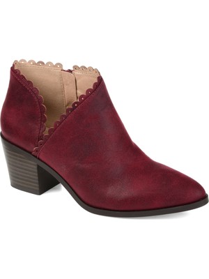 

JOURNEE COLLECTION Женские бордовые ботильоны Lightly Tessa Almond на блочном каблуке, Burgundy, TESSA-BOOTIE
