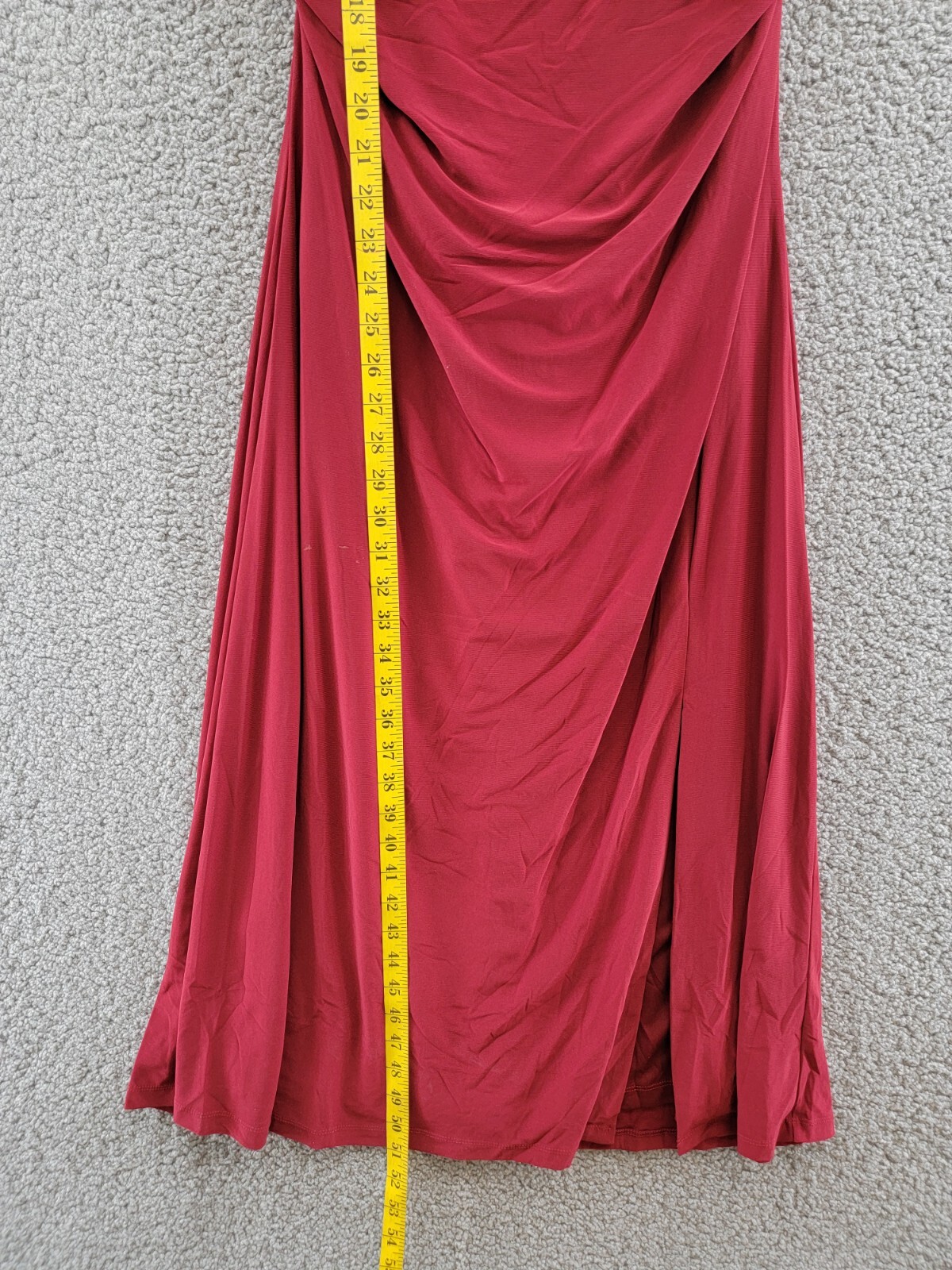 BCBGENERATION Sleeveless Open-Back Midi Dress Women's 12 Rhubarb Zip Closure - Picture 6 of 12