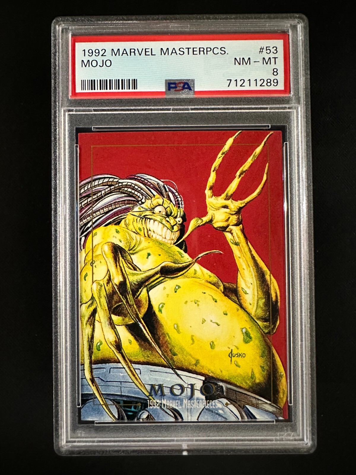 1992 Marvel Masterpieces #53 - Mojo - PSA 8