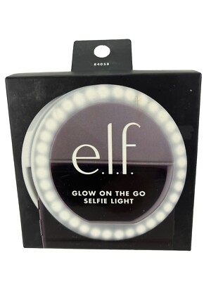e.l.f. Glow On The Go Selfie Light for Cell Phone Batteries Included NIB (B)
