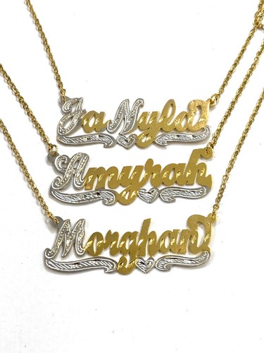 14k Gold Name Necklace | Solid Gold 