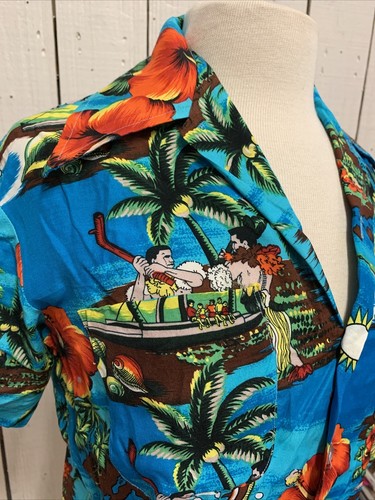 Vintage Small Hawaiian Shirt-Hawaiian Style Brand- 60s/70s