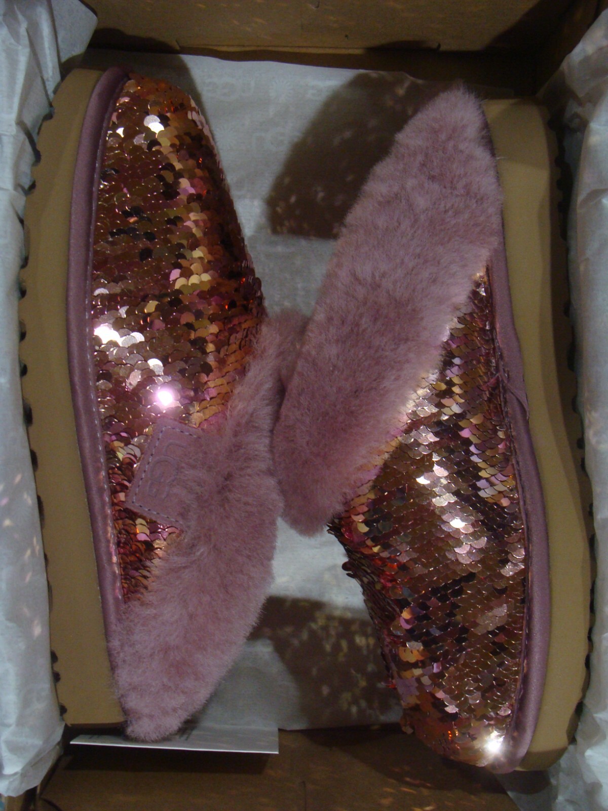 WMNS UGG CLUGGETTE SEQUIN W/1127490 PINK SIZE 6, 7, 8 | eBay