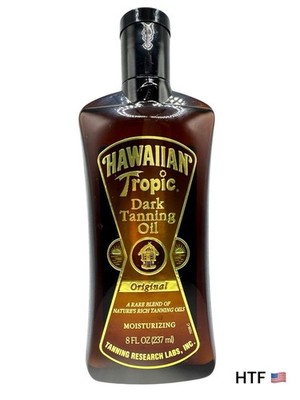Hawaiian Tropic Dark Tanning Oil 8oz New & Full Original Formu...
