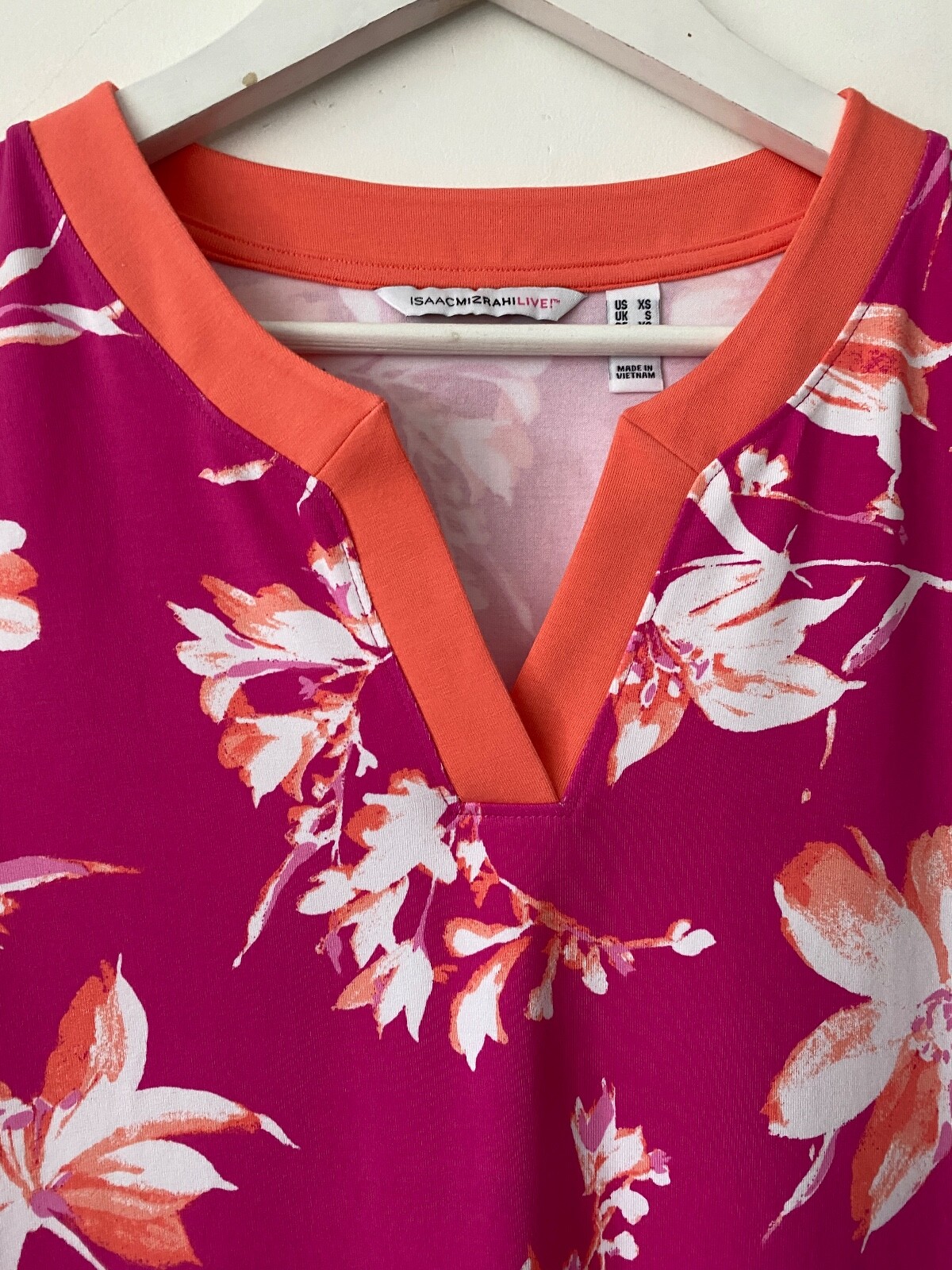 Isaac Mizrahi Live! Print Floral Sleeveless Dress S, M Pink or Green - Picture 9 of 10