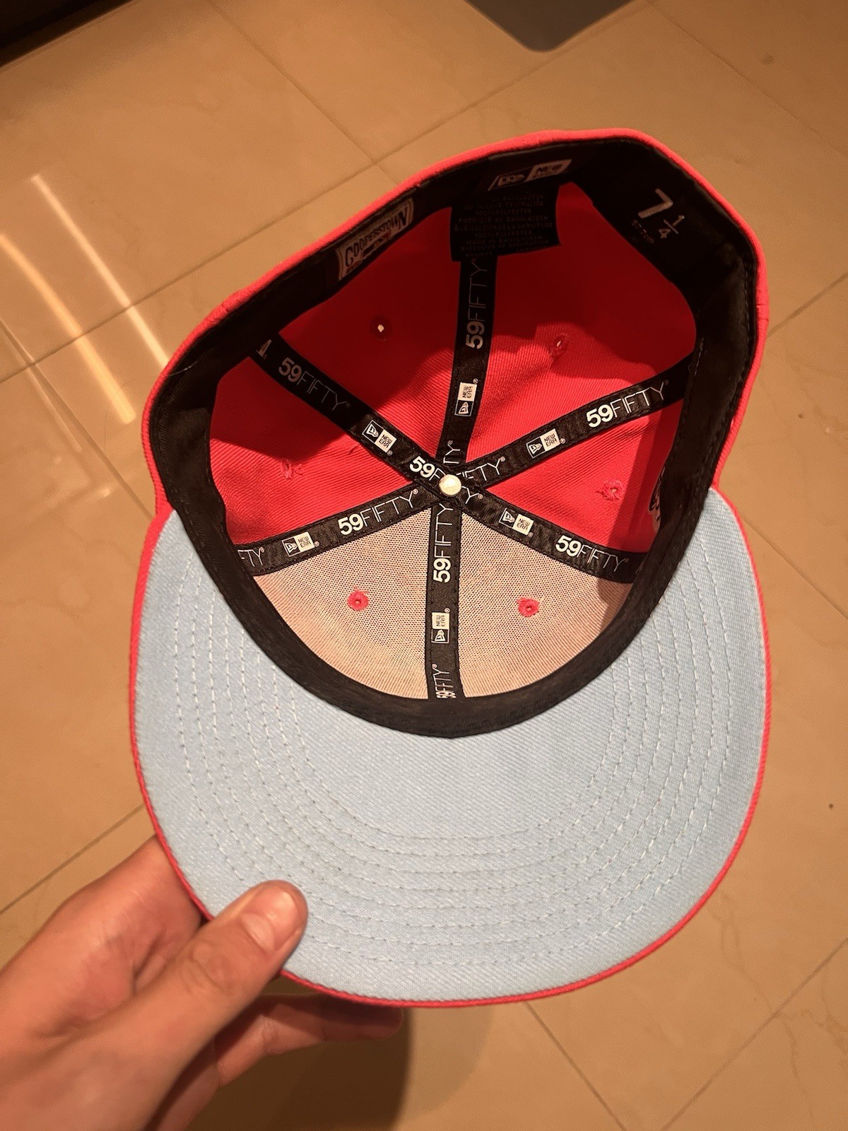 Florida Marlins New Era Fitted Hat 7  1/4 59/50 100 Anniversary WS Patch Hatclub