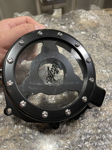 Black Clear Engine Stator Cover Crankcase Left For 2009-2021
