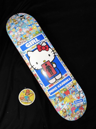 GIRL ハローキティ MIKE CARROLL スケートボード　8インチ Girl X Hello Kitty Sanrio Carroll Tokyo Speed Complete 8