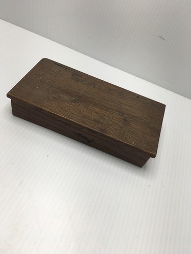 Antique Brass Hanging Balance Scale In Box With Weights