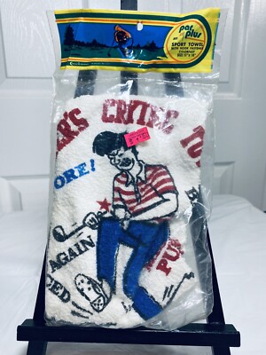 Par Plus Golf Sport Towel w/Hook Fastener-11'' x 18''-SEALED-Golfer's Crying Towel
