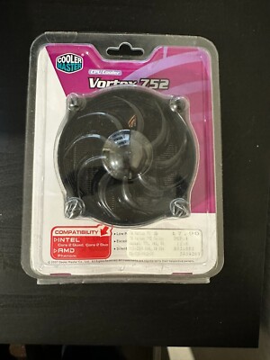 Cooler Master Vortex 752 AM2 CPU Heatsink Fan New Sealed