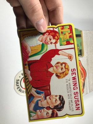 Lot (x5) Antique Vintage Needle Books Bonita Sewing Susan Besmaid Superior