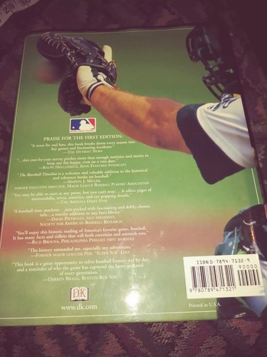 MLB THE BASEBALL TIMELINE BOOK NEW 2001