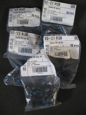 McMaster Carr M8x30 Socket Head Cap Screw, DIN 912, Class 12.9, Lot of 200
