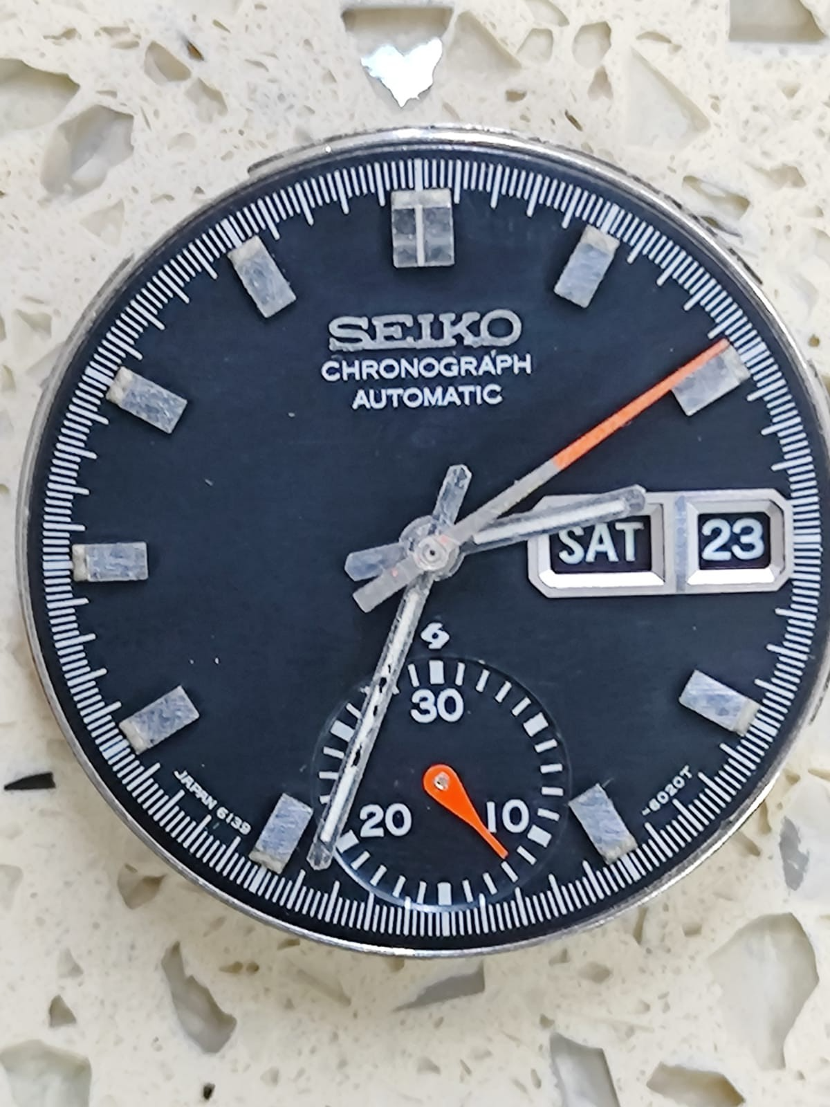 SEIKO 6139-6020 DOCTOR'S Part Incomplete Movement Not work Balance