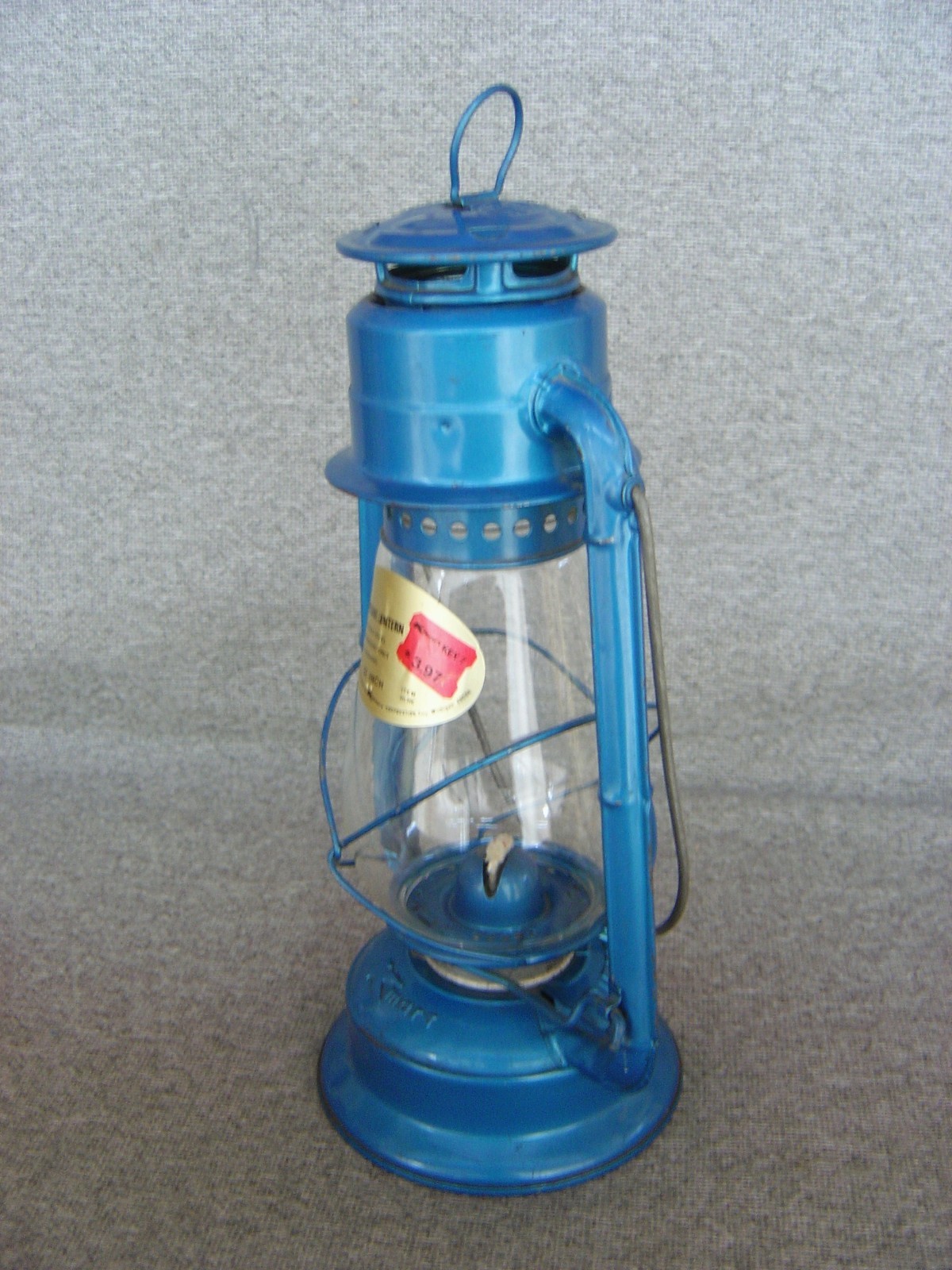 Vintage Unused Blue Dietz Kerosene Barn Lamp-Lantern Made for Kmart Free Ship
