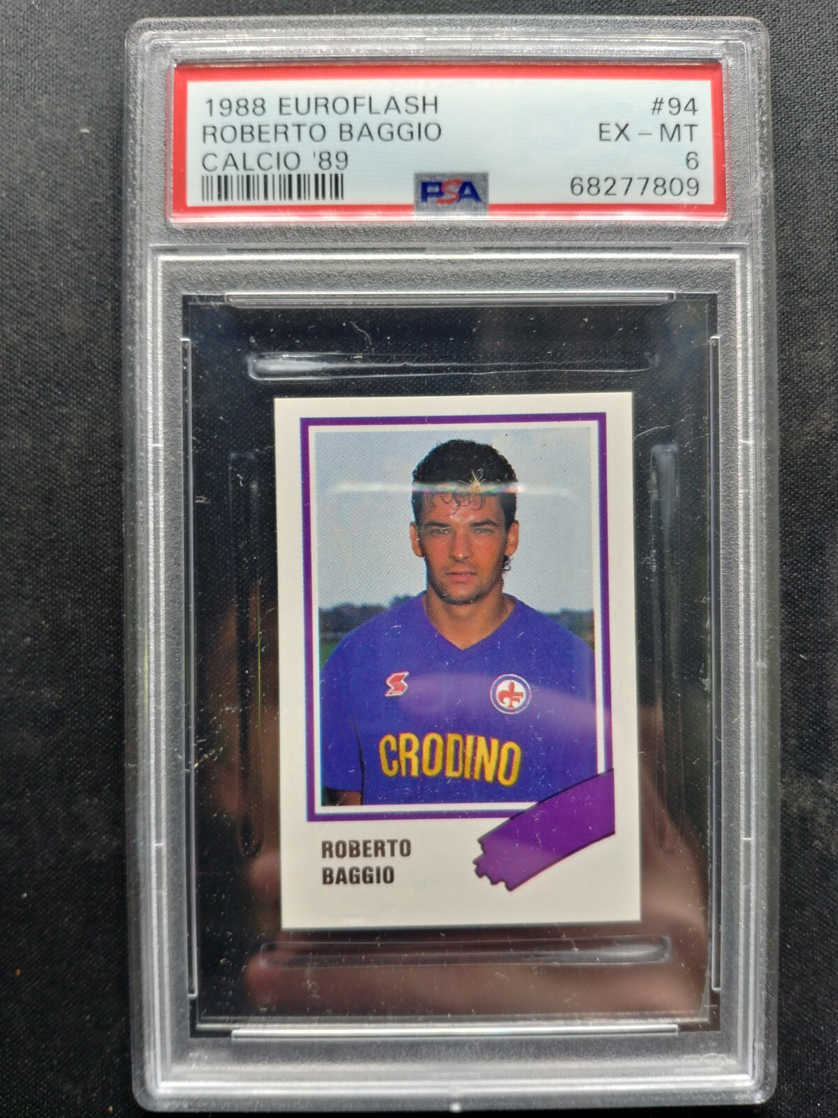 1988 Euroflash Roberto Baggio Calcio 89 #94 PSA 6 | eBay