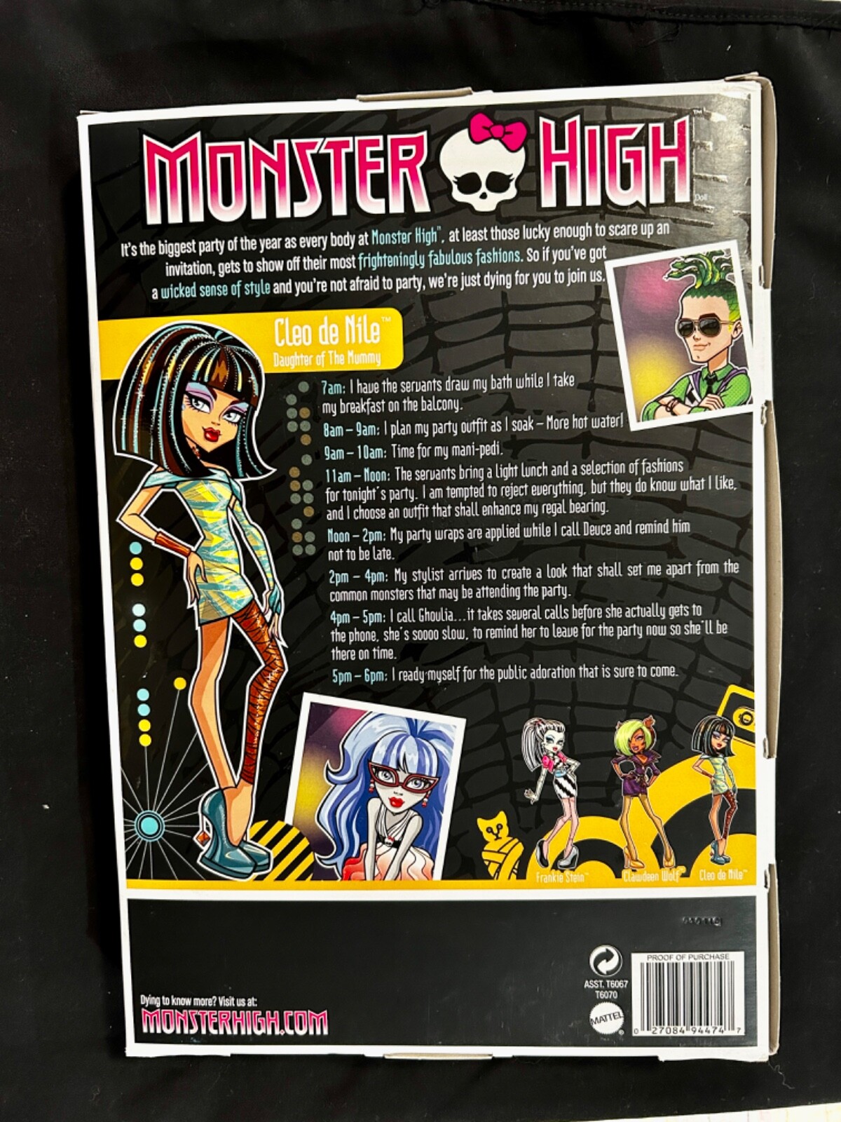 Monster High "Cleo de Nile" Daughter of The Mummy 2009 - NIB