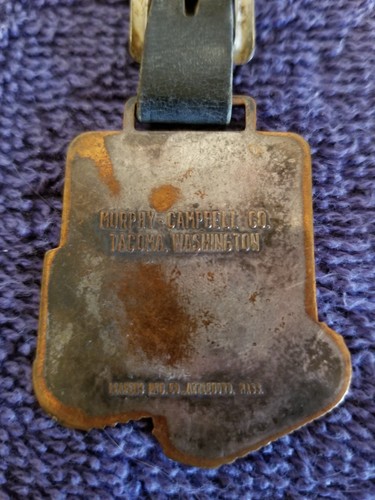 VINTAGE CATERPILLAR TRACK TYPE TRACTOR, WATCH FOB