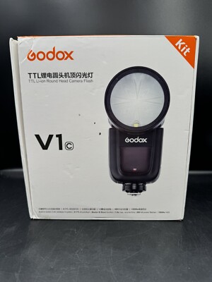 Godox V1-C 2.4G TTL HSS Camera Flash Speedlite Round Head Light For Canon READ