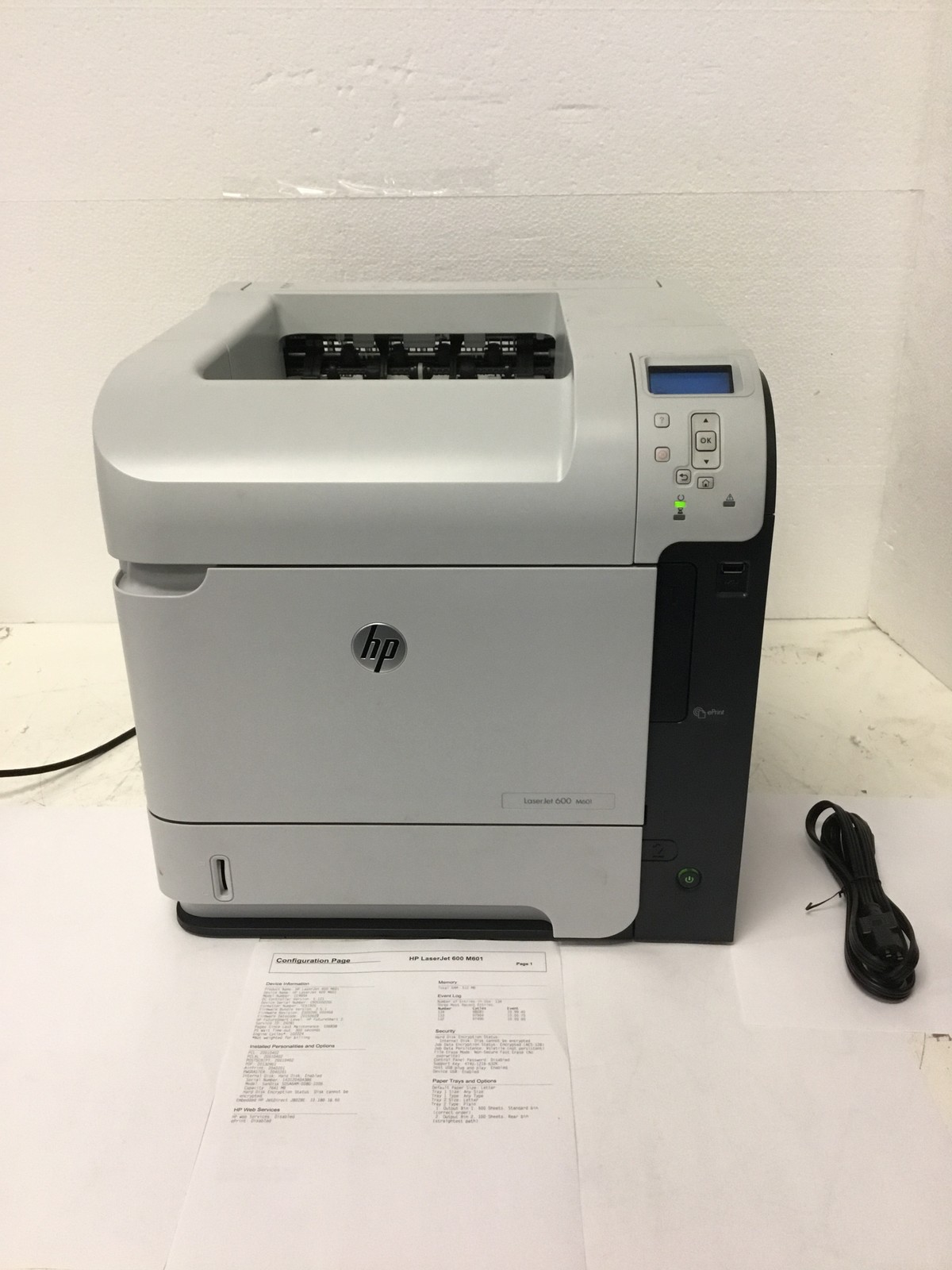 HP LaserJet 600 M601 CE989A Monochrome Laser Printer 101K Pages FREE SHIPPING