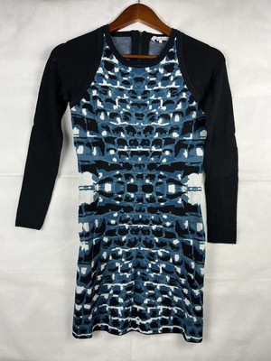 Parker dress sz S Small Rayon Nylon See Tru Long Sleeves Nice Classy