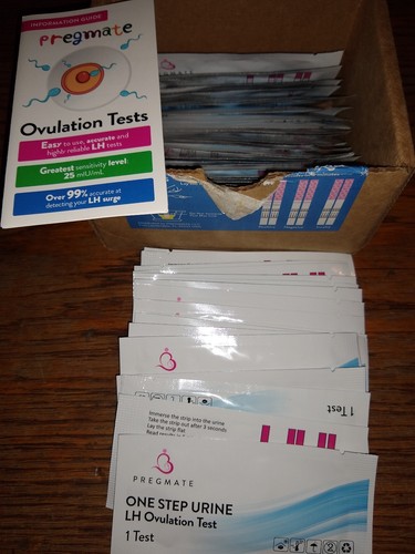 New (opened box) PREGMATE 50 Ovulation Test Strips LH Surge