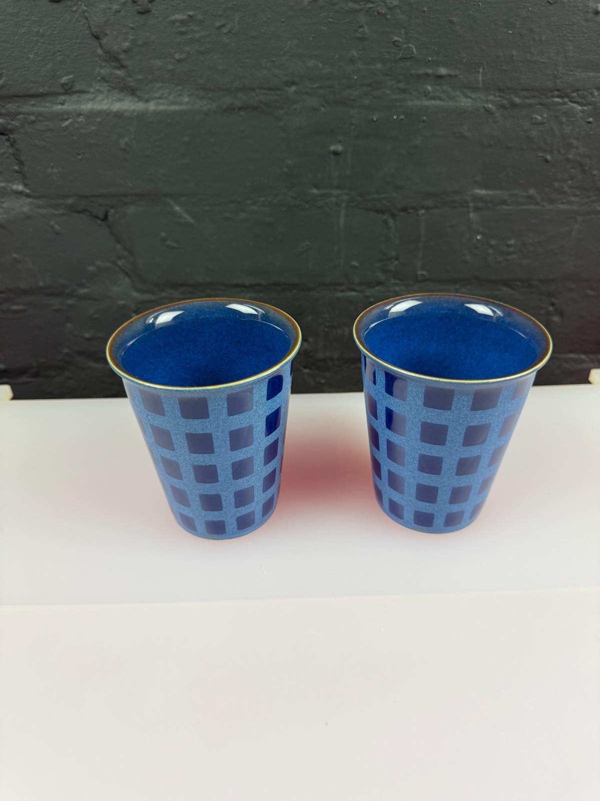 Denby Reflex Large Tea / Coffee Mugs 4.5" High Set of 2