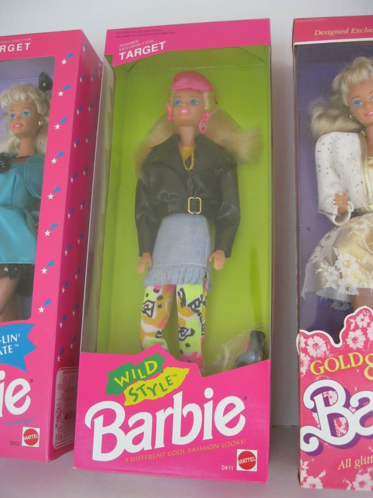 Barbie Golf Date-Gold & Lace-Wild Style-Dazzlin Date-1990's Target Exclusives