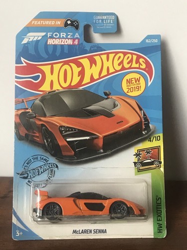 ミニカー Forza Horizon 4 1/64 McLaren Senna Hot Wheels Blue McLaren Senna Forza Horizon 4 Kids Model