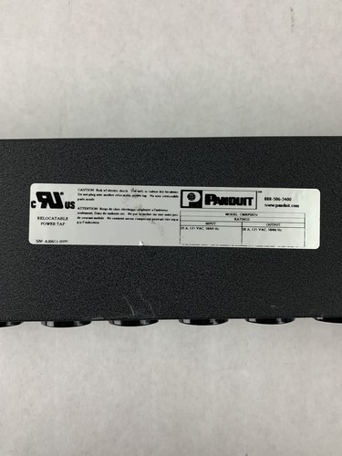 PANDUIT CMRPSH20 Rack Mount PDU 10 Plug Power Strip