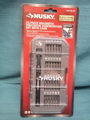 HUSKY 25 PC MAGTIC PRECISION SCREWDRIVER SET WITH CASE GREAT FOR ELECTRO REPAIR eBay