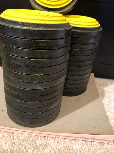 Vintage Remington Blue Rock Clay Pigeon Targets Set of 41