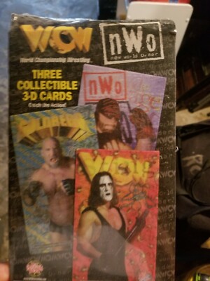 1998 WCW NWO 3D Lenticular Collectible Cards Sting Randy Savage Goldberg NIP