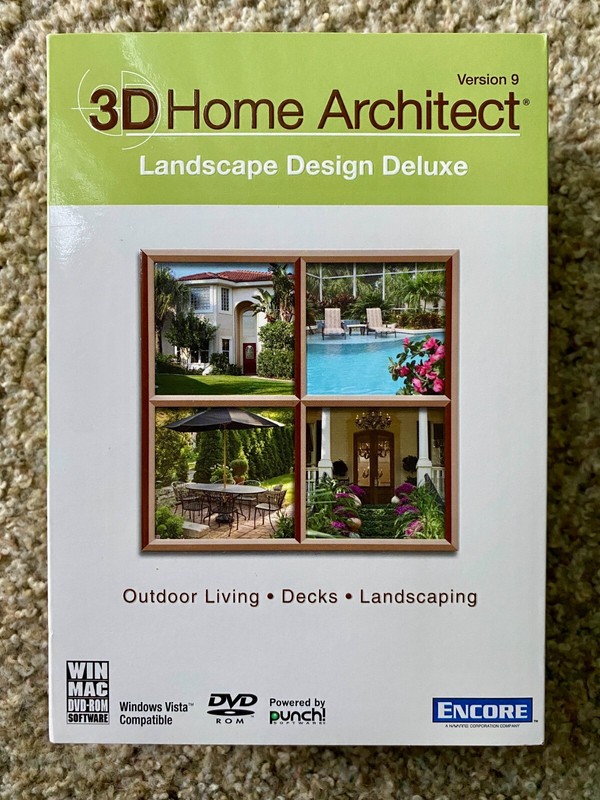 3D Home Architect Landscape Design Deluxe Version 9 (Encore) -