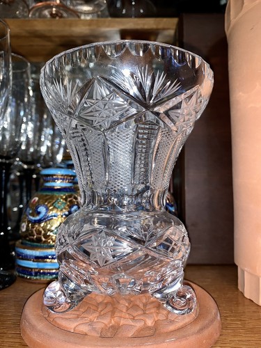 【 C.BauRy制作 】　セラミック貴族胸像　19世紀後期 Vtg Rare Bohemia Crystal Made In Czechoslovakia Decanter, 6