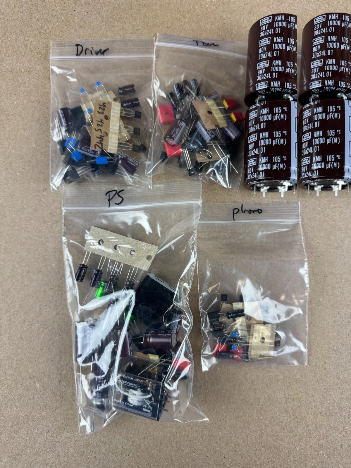 Sansui au-9500 オーバーホール済 Sansui AU-9500 Complete Rebuild Kit High-Quality Recap Set