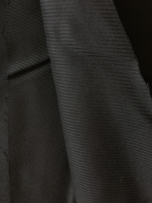 Vintage Fabric Bright Black Blend Medium 4 yds Long x 44