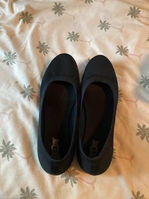 Brash Women's Joy Black Slip-On Knit Ballet Flat Shoes Size 9.5 Medium