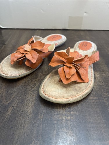 サンダル・ミュール Flower Sandals - Carel - Leather - Orange il_340x270.4900139000_awmm.jpg