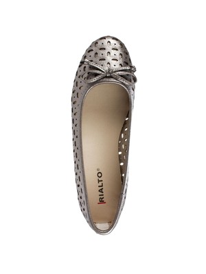

Женские балетки RIALTO оловянно-серые с вырезами Garry Round Toe Slip On балетки, Серый, GARRY R8063