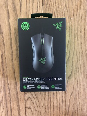 Razer DeathAdder Essential Black Edition Gaming Mouse Wired New  