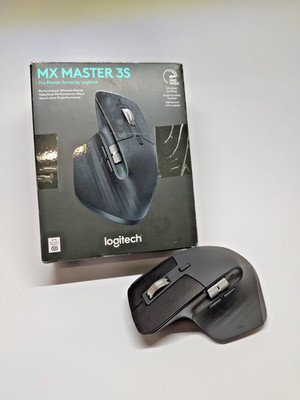 Logitech MX Master 3S Maus Bluetooth Kabellos, dunkelgrau - Graphit refurbished
