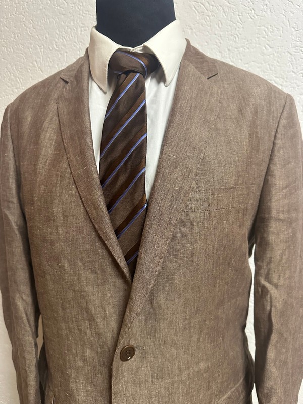 Milano Italy 100% Leinen Modern Elegant Sakko Blazer Jakett  Gr. 52 L Top