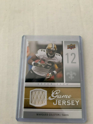 Marques Colston 2009 UD Football Jersey Card #GJ-MC