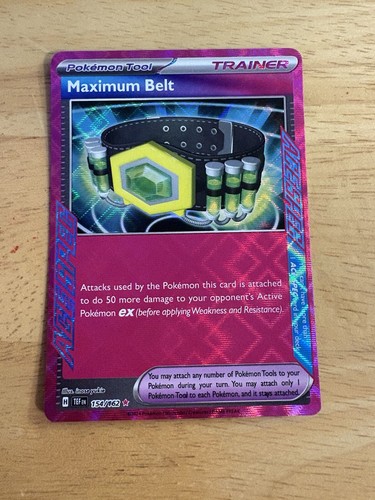 🔥 Maximum Belt ACE SPEC Holo 154/162 Temporal Forces 🔥 Maximum Belt ACE SPEC Holo 154/162 Temporal Forces
