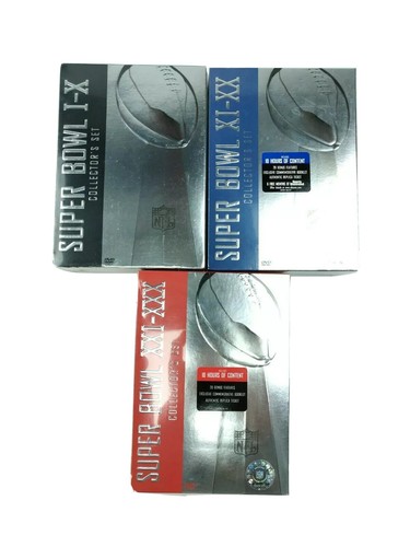 SUPER BOWL XI-XX, XXI-XXX, IX COLLECTOR'S SET 5 DISC DVD